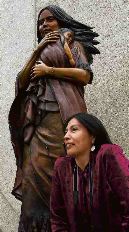 Rozina George at the dedication of a Sacajawea statue at the Idaho Historical Museum. - Statesman file photo