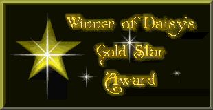 Daisy's Gold Star Award