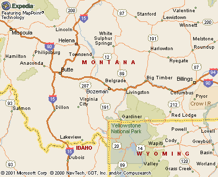Bozeman, MT Map