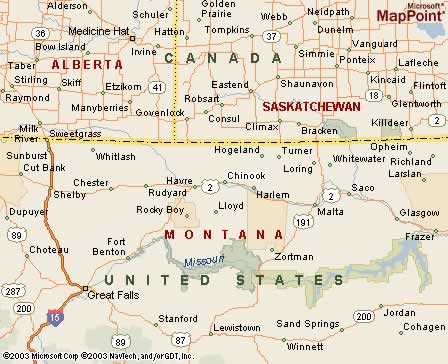 Chinook, MT Map