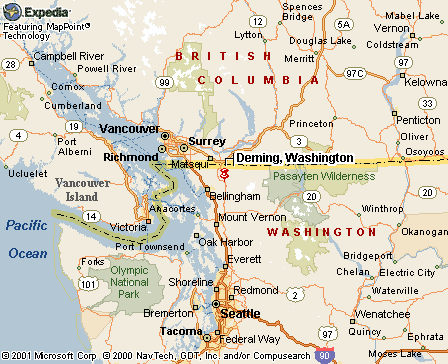Deming, WA Map