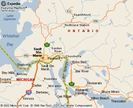 Garden River, ON Map