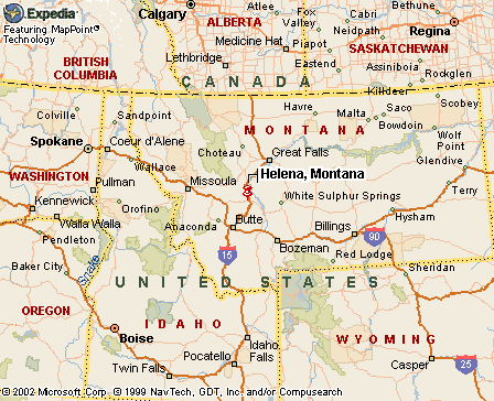 Helena, MT Map