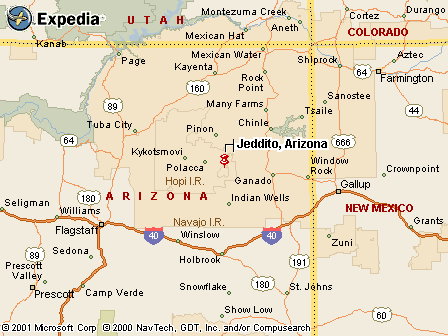 Map - Jeddito, AZ