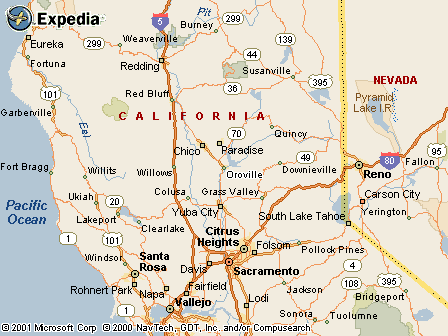 Map - Oroville, CA