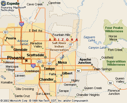 Salt River I.R., AZ Map