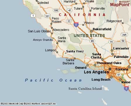 Santa Ynez, CA Map