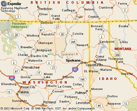 Spokane, NY Map