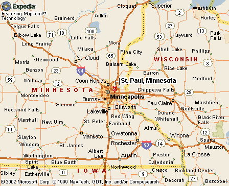 St. Paul, MN Map