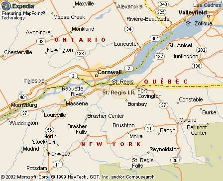 St. Regis IR NY Map