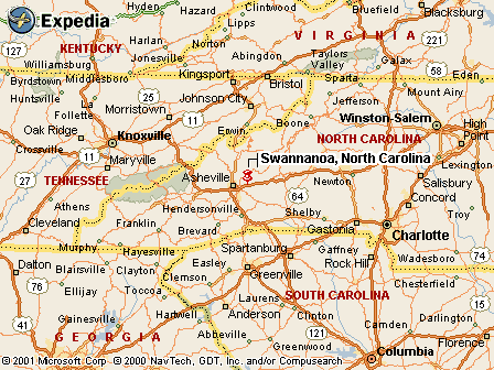 Map - Swannanoa, NC